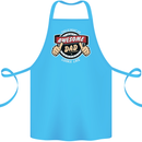 This Is What an Awesome Dad Father's Day Cotton Apron 100% Organic Turquoise