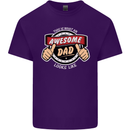 This Is What an Awesome Dad Father's Day Mens Cotton T-Shirt Tee Top Purple