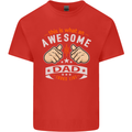 This Is What an Awesome Dad Father's Day Mens Cotton T-Shirt Tee Top Red