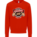 This Is What an Awesome Dad Father's Day Mens Sweatshirt Jumper Bright Red