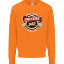 This Is What an Awesome Dad Father's Day Mens Sweatshirt Jumper Orange