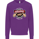 This Is What an Awesome Dad Father's Day Mens Sweatshirt Jumper Purple