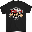 This Is What an Awesome Dad Father's Day Mens T-Shirt Cotton Gildan Black