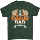 This Is What an Awesome Dad Father's Day Mens T-Shirt Cotton Gildan Forest Green