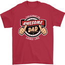 This Is What an Awesome Dad Father's Day Mens T-Shirt Cotton Gildan Red