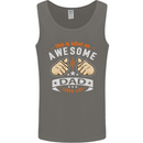 This Is What an Awesome Dad Father's Day Mens Vest Tank Top Charcoal