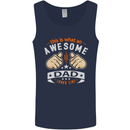 This Is What an Awesome Dad Father's Day Mens Vest Tank Top Navy Blue
