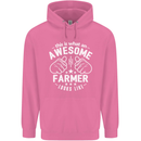 This Is What an Awesome Farmer Looks Like Mens 80% Cotton Hoodie Azelea