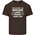 This Is What an Awesome Lorry Driver Looks Mens Cotton T-Shirt Tee Top Dark Chocolate