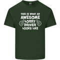 This Is What an Awesome Lorry Driver Looks Mens Cotton T-Shirt Tee Top Forest Green