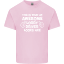 This Is What an Awesome Lorry Driver Looks Mens Cotton T-Shirt Tee Top Light Pink