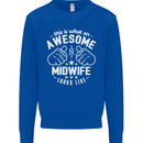 This Is What an Awesome Midwife Looks Like Mens Sweatshirt Jumper Royal Blue