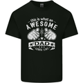 This is What an Awesome Dad Looks Like Mens Cotton T-Shirt Tee Top Black