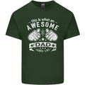 This is What an Awesome Dad Looks Like Mens Cotton T-Shirt Tee Top Forest Green