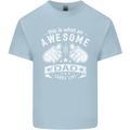 This is What an Awesome Dad Looks Like Mens Cotton T-Shirt Tee Top Light Blue