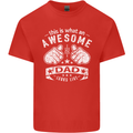 This is What an Awesome Dad Looks Like Mens Cotton T-Shirt Tee Top Red