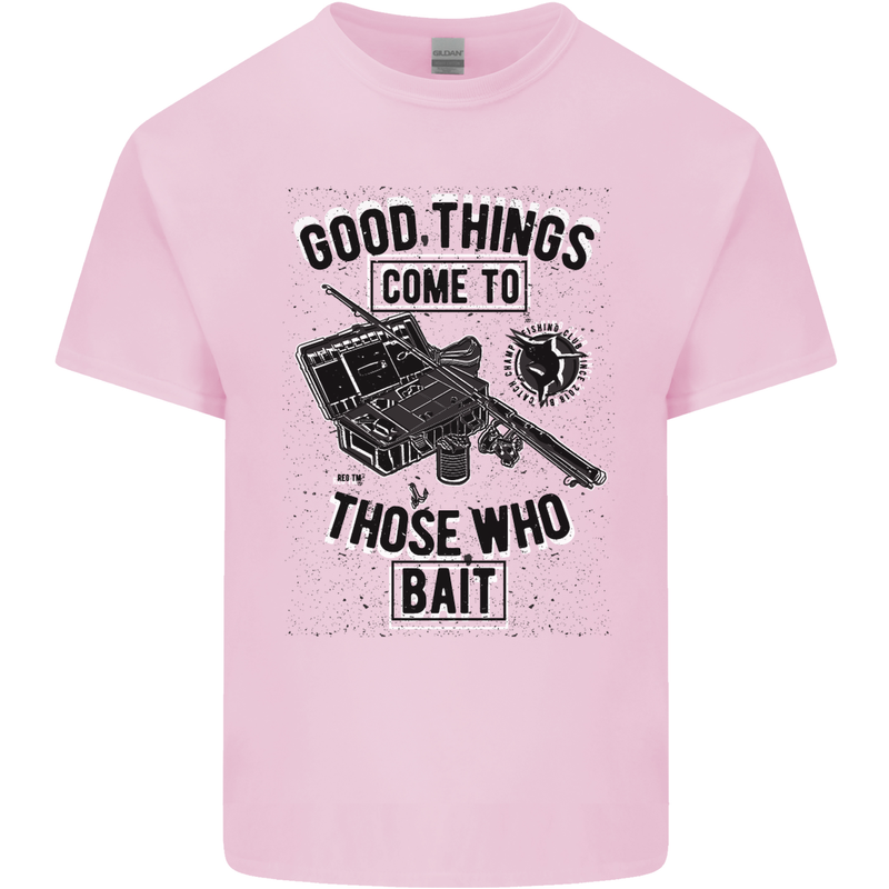 Those Who Bait Fishing Fisherman Funny Mens Cotton T-Shirt Tee Top Light Pink