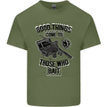 Those Who Bait Fishing Fisherman Funny Mens Cotton T-Shirt Tee Top Military Green