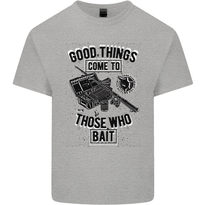 Those Who Bait Fishing Fisherman Funny Mens Cotton T-Shirt Tee Top Sports Grey