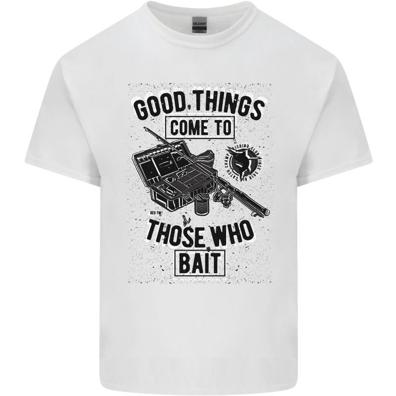 Those Who Bait Fishing Fisherman Funny Mens Cotton T-Shirt Tee Top White