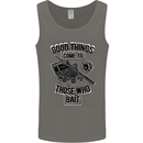 Those Who Bait Fishing Fisherman Funny Mens Vest Tank Top Charcoal