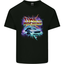 Time Travel Machine Funny 80's Movie Kids T-Shirt Childrens Black