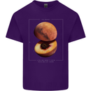 To Mars Peaches Space Planets Cosmos Mens Cotton T-Shirt Tee Top Purple