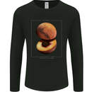 To Mars Peaches Space Planets Cosmos Mens Long Sleeve T-Shirt Black