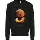 To Mars Peaches Space Planets Cosmos Mens Sweatshirt Jumper Black