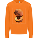 To Mars Peaches Space Planets Cosmos Mens Sweatshirt Jumper Orange
