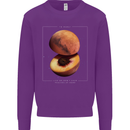 To Mars Peaches Space Planets Cosmos Mens Sweatshirt Jumper Purple