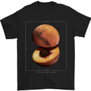 To Mars Peaches Space Planets Cosmos Mens T-Shirt Cotton Gildan Black