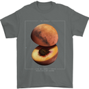To Mars Peaches Space Planets Cosmos Mens T-Shirt Cotton Gildan Charcoal