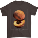 To Mars Peaches Space Planets Cosmos Mens T-Shirt Cotton Gildan Dark Chocolate
