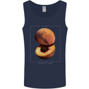 To Mars Peaches Space Planets Cosmos Mens Vest Tank Top Navy Blue