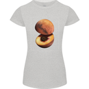 To Mars Peaches Space Planets Cosmos Womens Petite Cut T-Shirt Sports Grey
