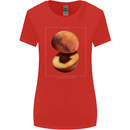 To Mars Peaches Space Planets Cosmos Womens Wider Cut T-Shirt Red