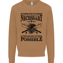 To Those That Go Fishing Funny Fisherman Mens Sweatshirt Jumper Caramel Latte