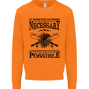 To Those That Go Fishing Funny Fisherman Mens Sweatshirt Jumper Orange