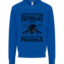 To Those That Go Fishing Funny Fisherman Mens Sweatshirt Jumper Royal Blue