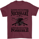 To Those That Go Fishing Funny Fisherman Mens T-Shirt Cotton Gildan Maroon