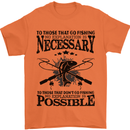 To Those That Go Fishing Funny Fisherman Mens T-Shirt Cotton Gildan Orange