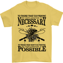 To Those That Go Fishing Funny Fisherman Mens T-Shirt Cotton Gildan Yellow