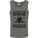 To Those That Go Fishing Funny Fisherman Mens Vest Tank Top Charcoal