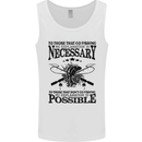 To Those That Go Fishing Funny Fisherman Mens Vest Tank Top White