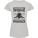 To Those That Go Fishing Funny Fisherman Womens Petite Cut T-Shirt Sports Grey