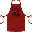 To Those The Parachute Regiment 1 2 3 Para Cotton Apron 100% Organic Maroon