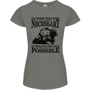 To Those Who Ride a Motorbike Biker Womens Petite Cut T-Shirt Charcoal