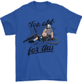 Too Old For This Funny Cycling Bicycle Mens T-Shirt 100% Cotton Royal Blue