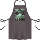 Tractor No Farmers No Food Farming Cotton Apron 100% Organic Dark Grey